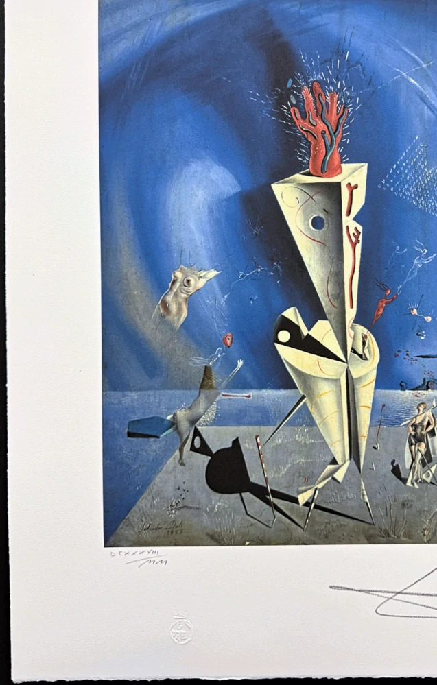 Salvador Dalí - Appareil et Main - signováno, limitovaná edice, 50x66cm