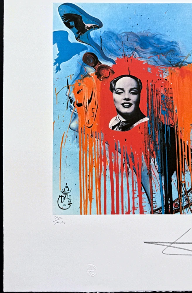 Salvador Dalí - Marilyn Mao - signováno, limitovaná edice, 50x66cm