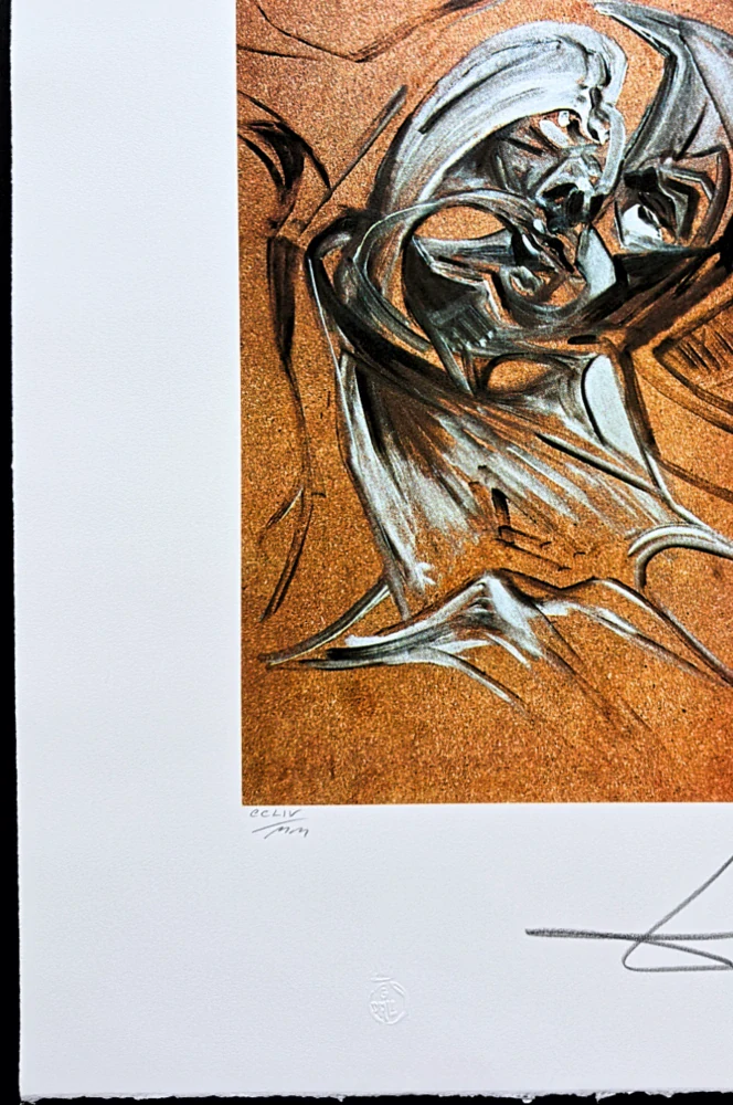 Salvador Dalí - Topological Study for Exploded Head - signováno, limitovaná edice, 50x66cm