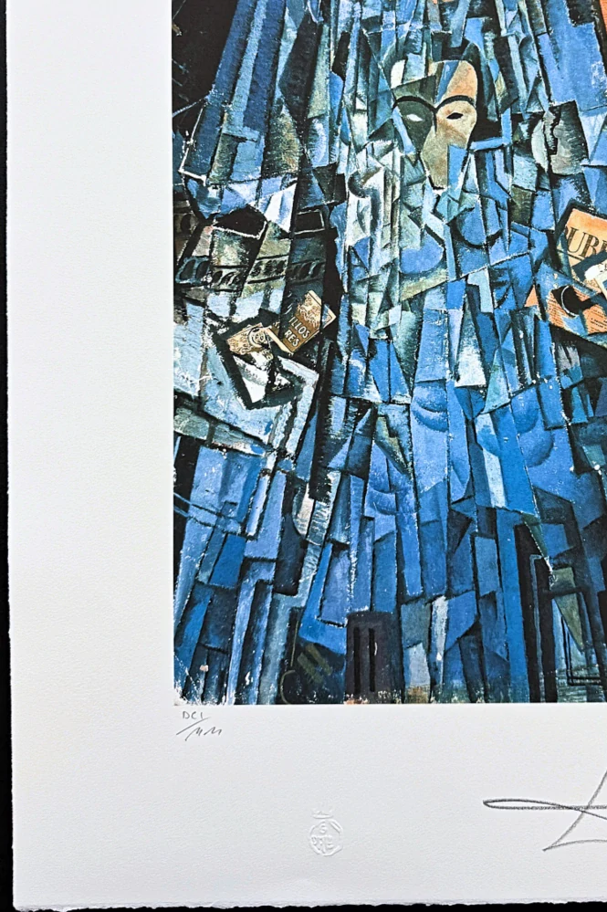 Salvador Dalí - Cubist Self Portrait - signováno, limitovaná edice, 50x66cm