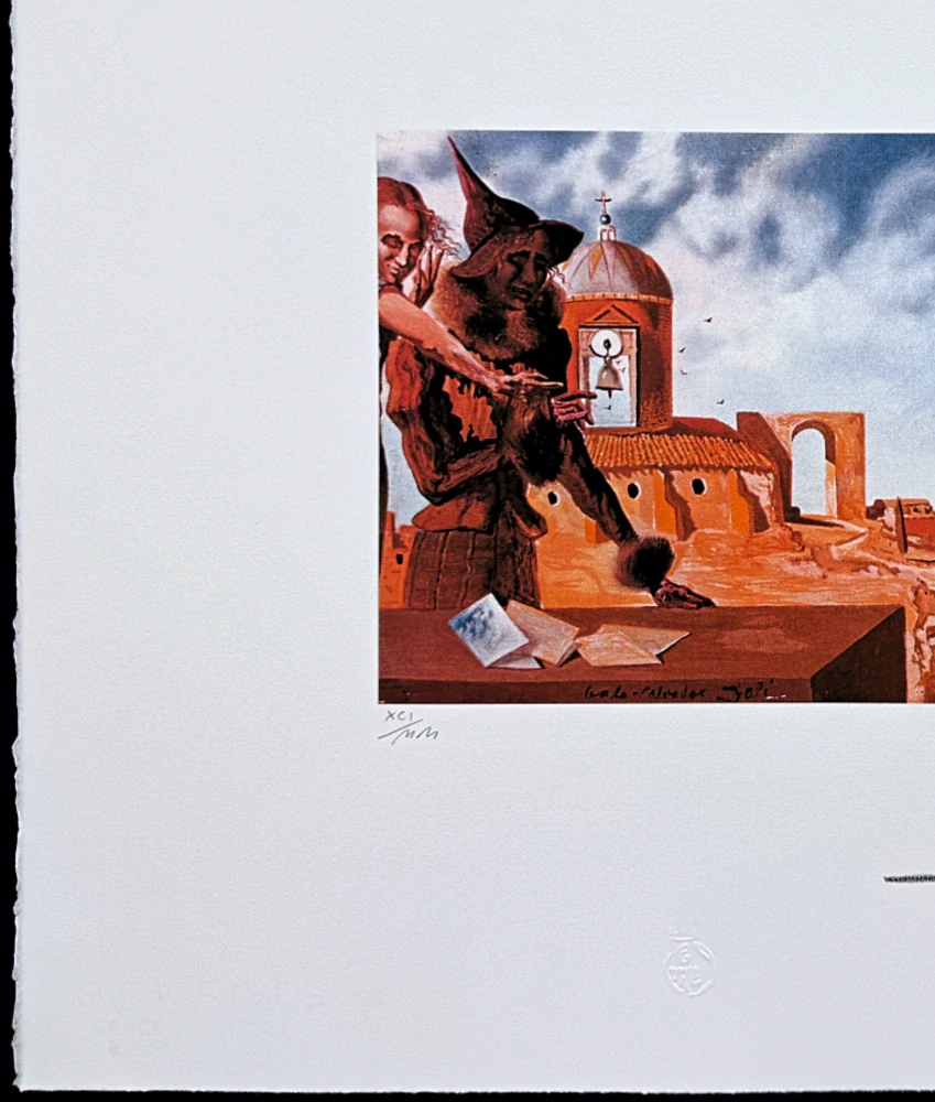Salvador Dalí - El Caballero de la Muerte - signováno, limitovaná edice, 66x50cm