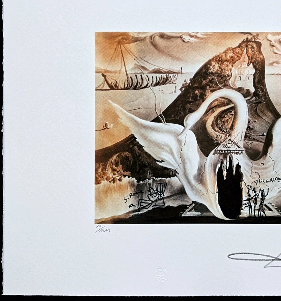 Salvador Dalí - Bacchanale - signováno, limitovaná edice, 66x50cm