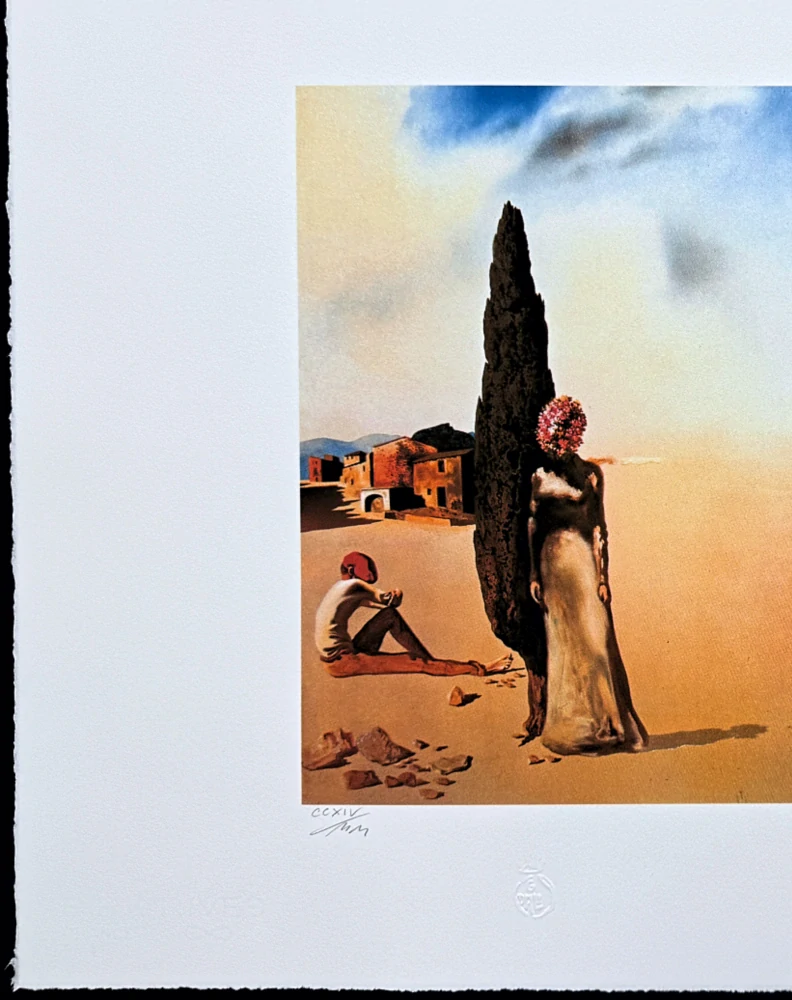 Salvador Dalí - Printemps Necrophilique - signováno, limitovaná edice, 66x50cm