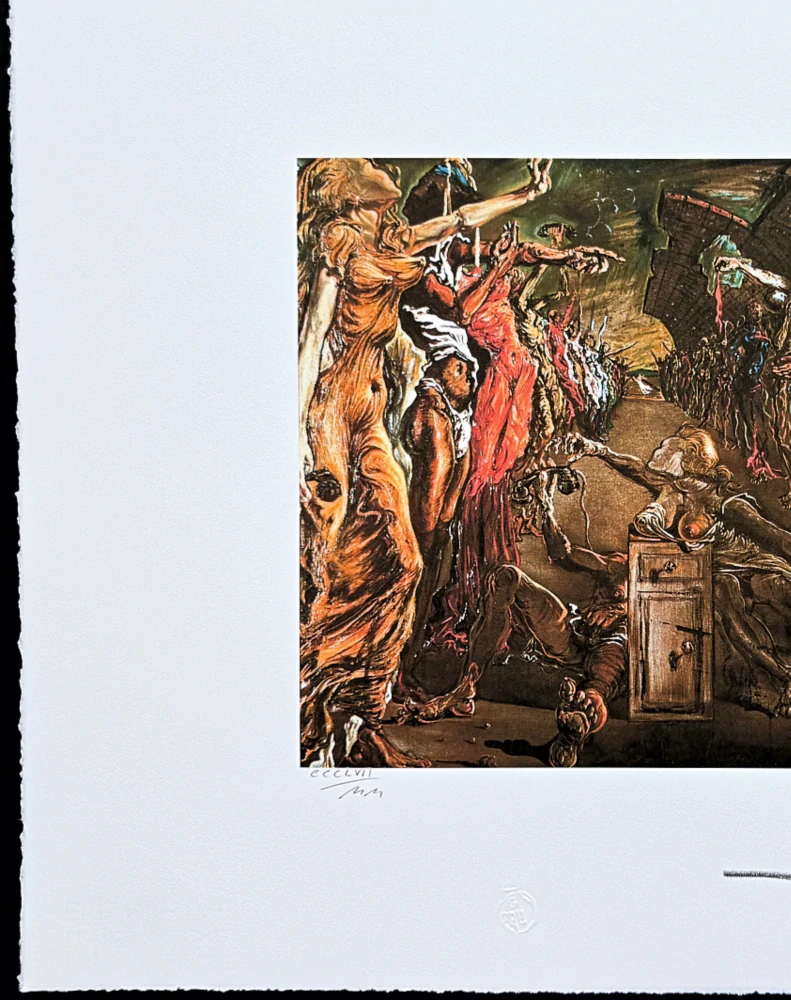 Salvador Dalí - Palladios Corridor of Dramatic Surprise - signováno, limitovaná edice, 66x50cm