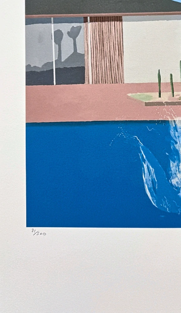David Hockney - The Splash x/500 - limitovaná edice s certifikátem, 35x50 cm