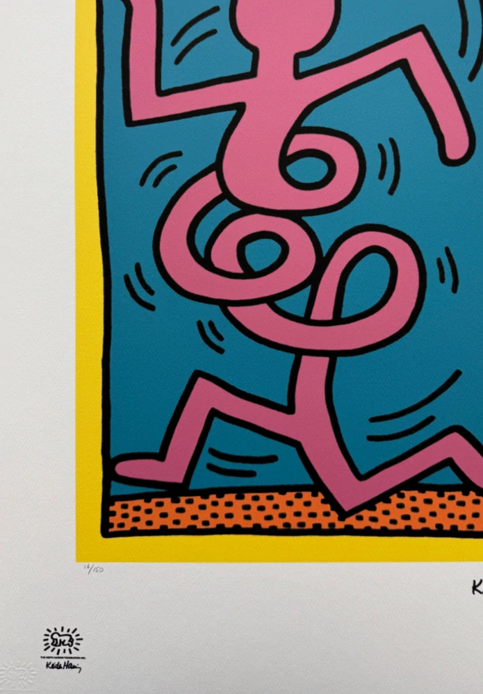 Keith Haring - Serpent x/150 - signováno, limitovaná edice s certifikátem, 50x70 cm