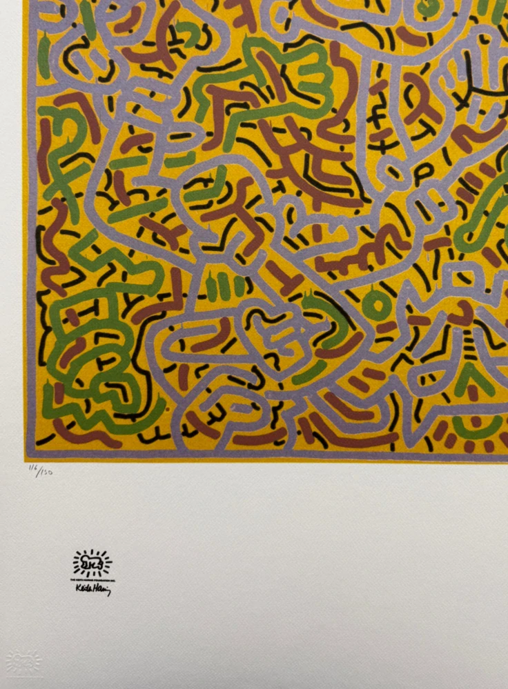 Keith Haring - Fertility x/150 - signováno, limitovaná edice s certifikátem, 50x70 cm