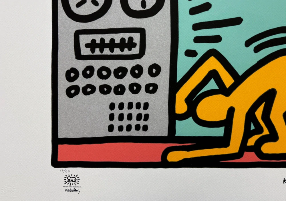 Keith Haring - Computer x/150 - signováno, limitovaná edice s certifikátem, 70x50 cm