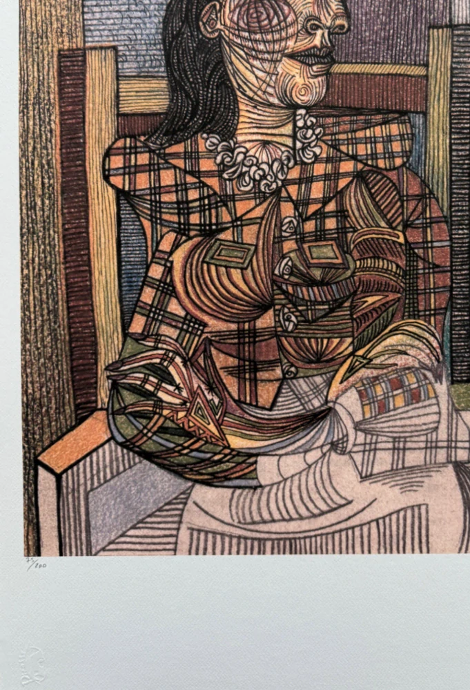 Pablo Picasso - Dora Maar 75/200 - signováno, s certifikátem, 50x70 cm
