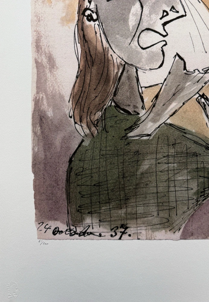 Pablo Picasso - Weeping Woman 61/200 - signováno, s certifikátem, 50x70 cm