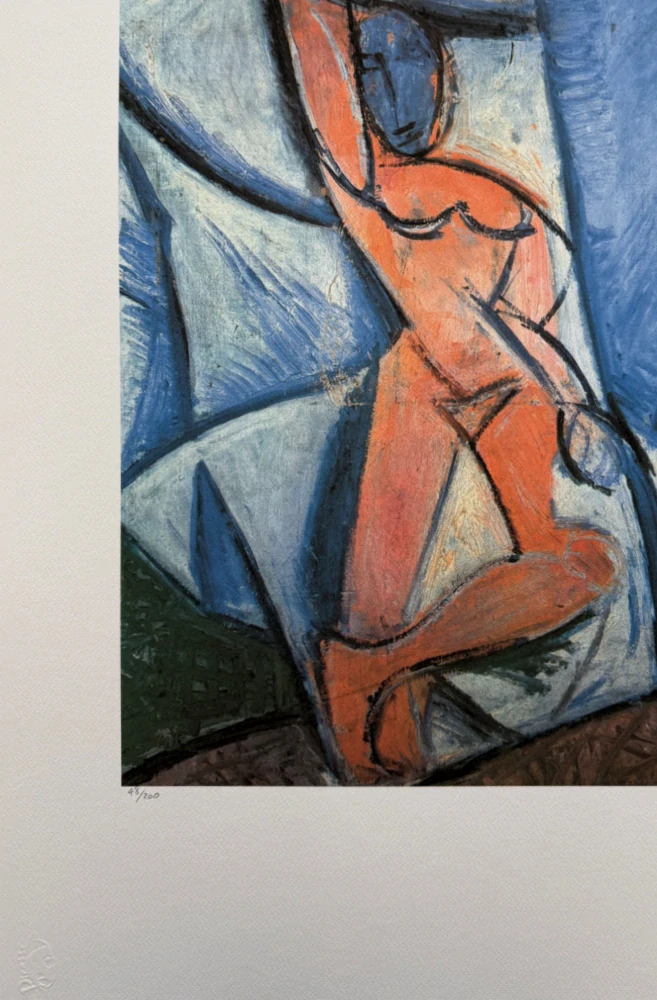 Pablo Picasso - Femme nue assise 78/200 - signováno, s certifikátem, 50x70 cm