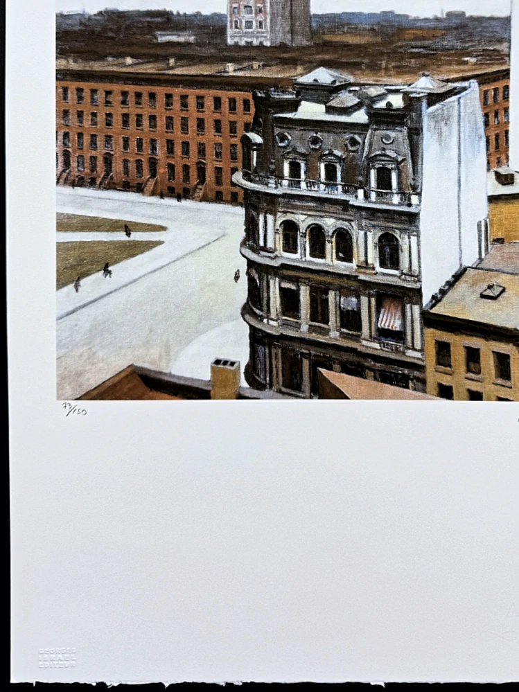 Edward Hopper - The City 73/150 - limitovaná edice, s certifikátem, 38x57 cm