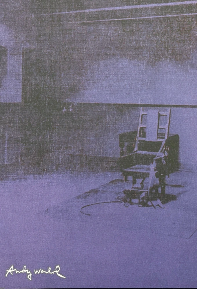 Andy Warhol - Little Electric Chair III x/2400 - 60x60 cm, limitovaná edice CMOA s certifikátem