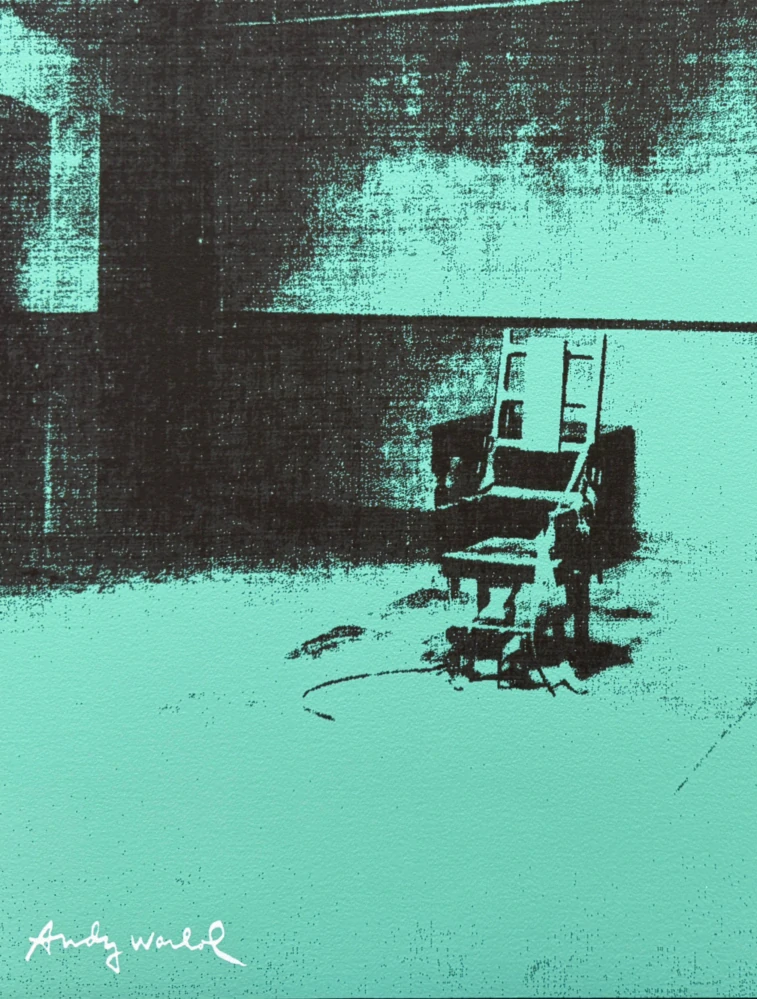 Andy Warhol - Little Electric Chair VI x/2400 - 60x60cm, limitovaná edice CMOA s certifikátem