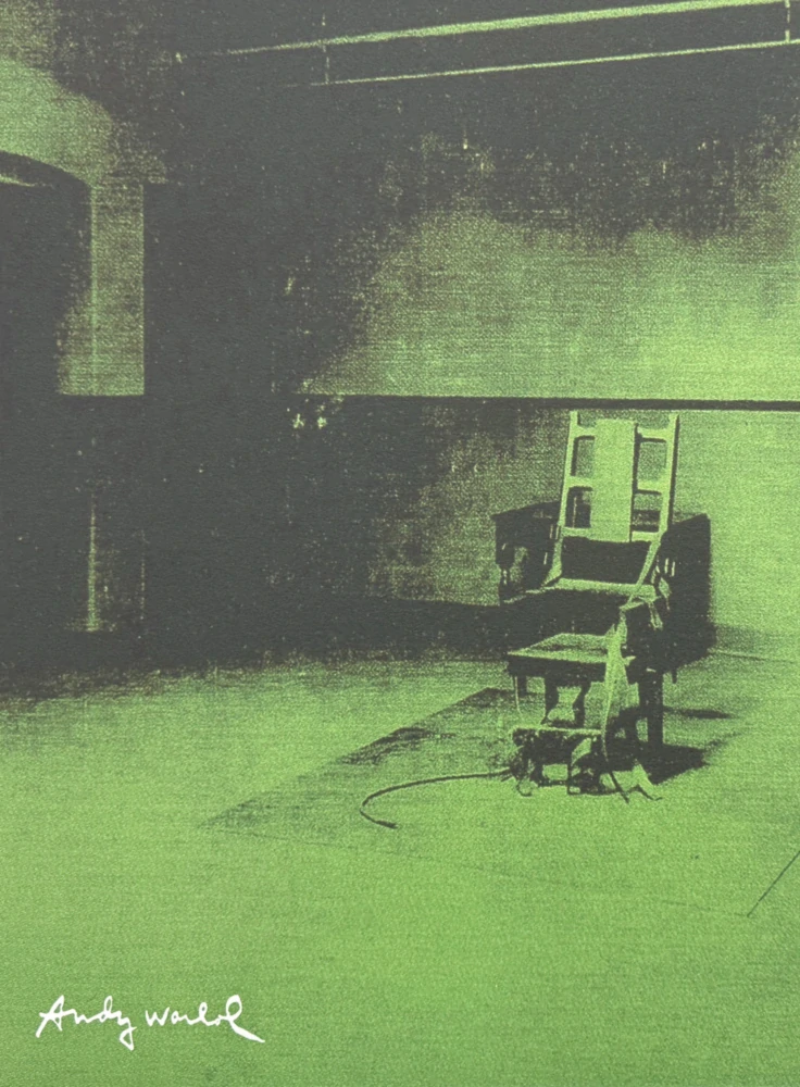 Andy Warhol - Little Electric Chair VIII x/2400 - 60x60cm, limitovaná edice CMOA s certifikátem