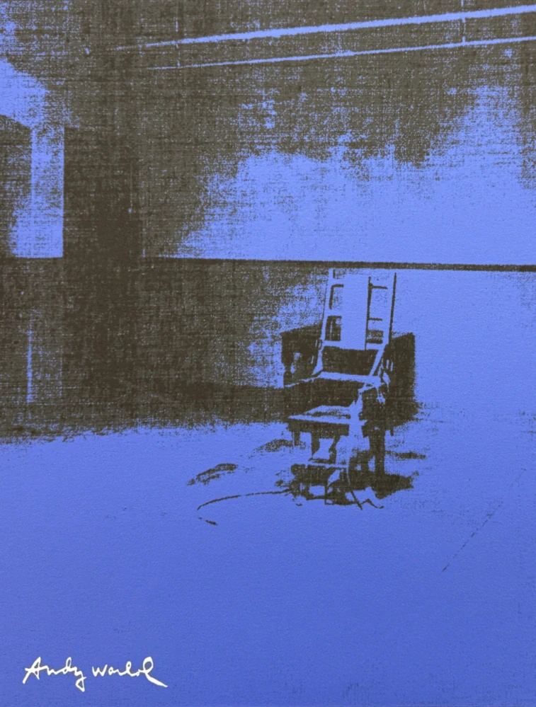 Andy Warhol - Little Electric Chair IX x/2400 - 60x60cm, limitovná edice CMOA s certifikátem