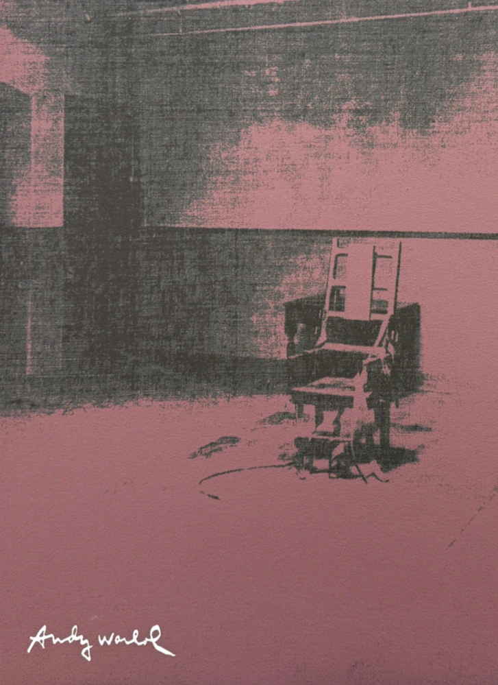 Andy Warhol - Little Electric Chair X x/2400 - 60x60cm, limitovaná edice CMOA s certifikátem