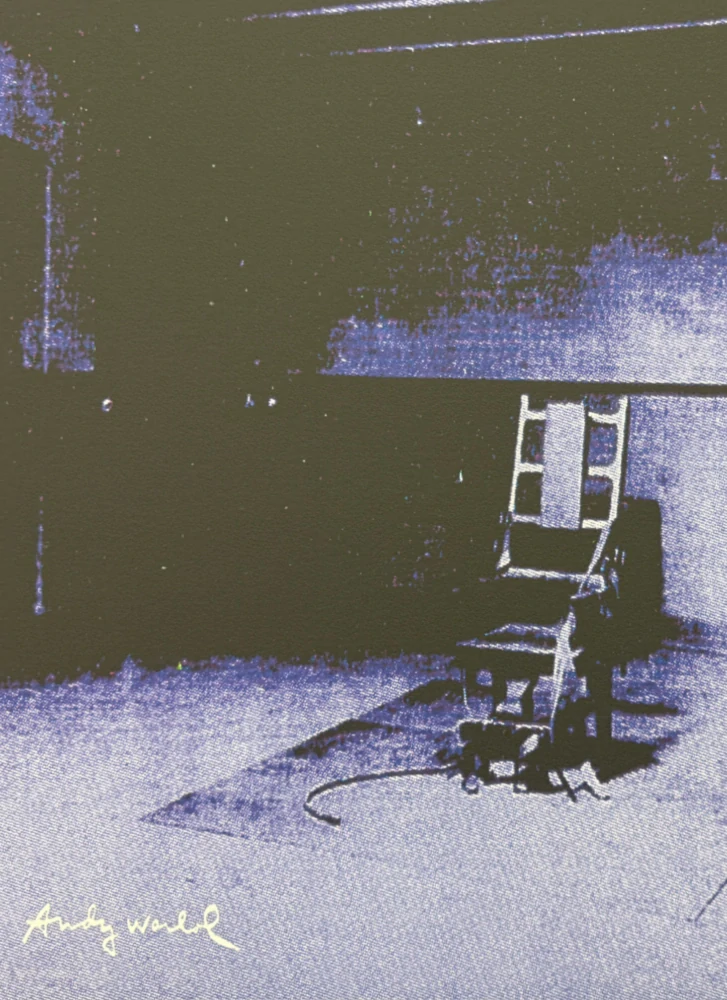 Andy Warhol - Little Electric Chair XI x/2400 - 60x60cm, limitovaná edice CMOA s certifikátem
