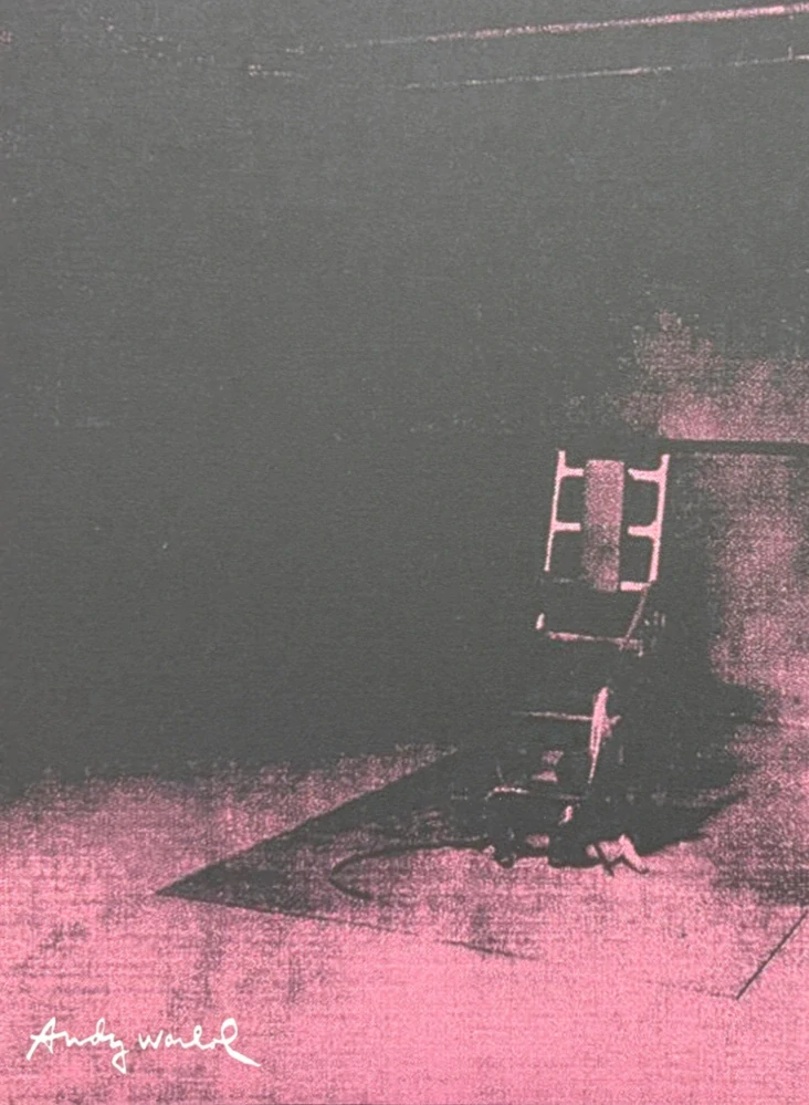 Andy Warhol - Little Electric Chair XIV x/2400 - 60x60, limitovaná edice CMOA s certifikátem