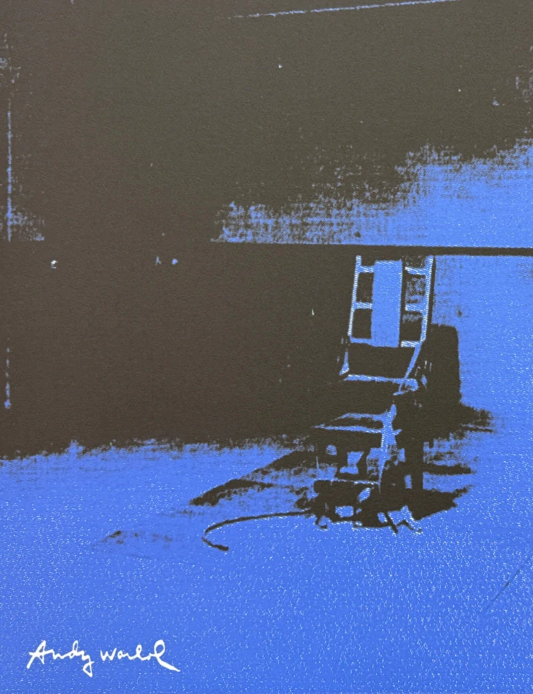 Andy Warhol - Little Electric Chair XV x/2400 - 60x60cm, limitovaná edice CMOA s certifikátem