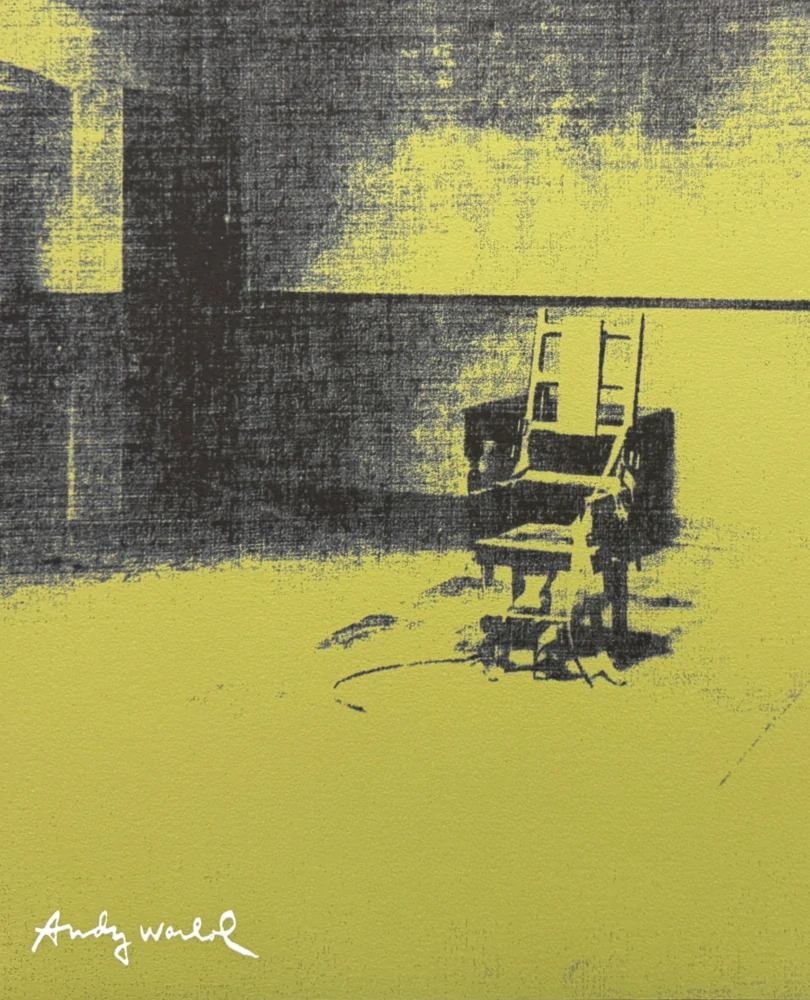 Andy Warhol - Little Electric Chair XVI x/2400 - 60x60cm, limitovaná edice CMOA s certifikátem