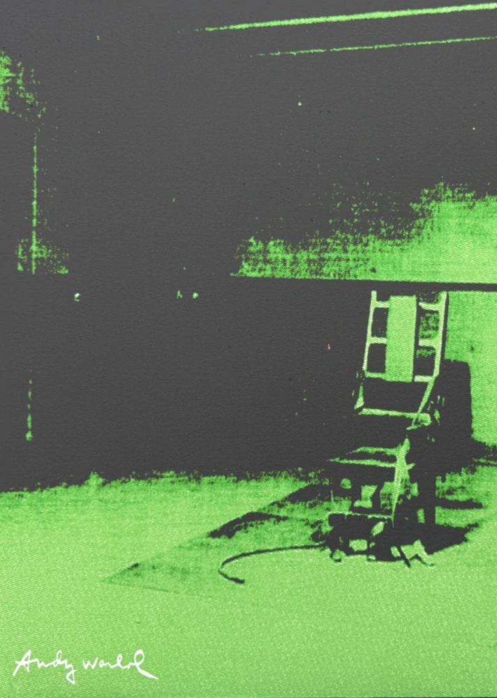 Andy Warhol - Little Electric Chair XVII x/2400 - 60x60cm, limitovaná edice CMOA s certifikátem