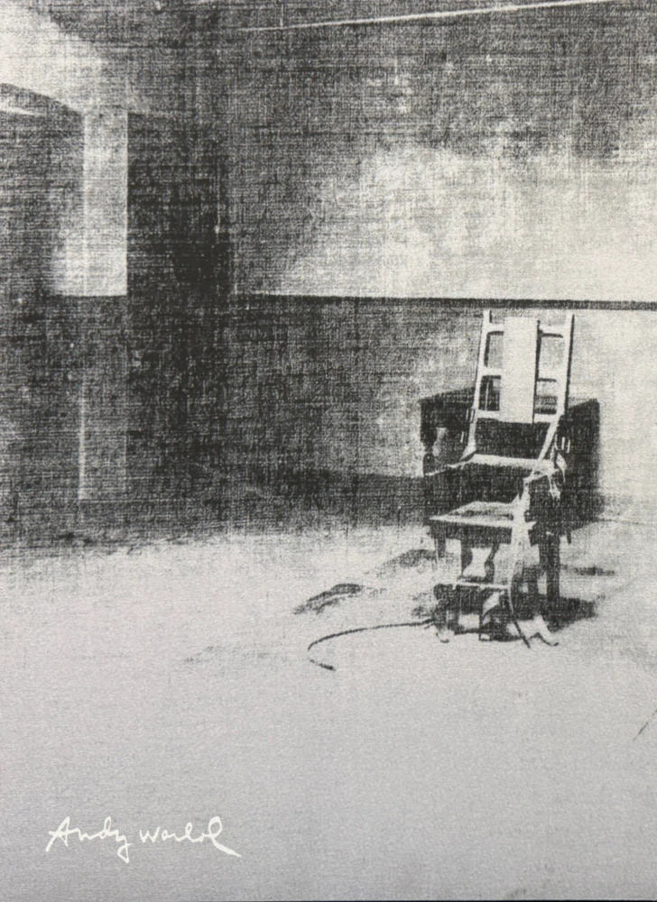 Andy Warhol - Little Electric Chair XVIII x/2400 - 60x60cm, limitovaná edice CMOA s certifikátem