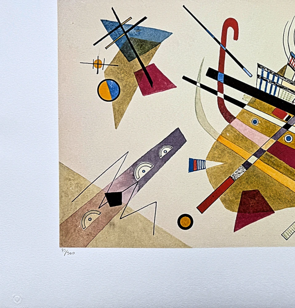 Wassily Kandinsky - Blue - x/300 - signováno, číslovaná edice, 65x50 cm