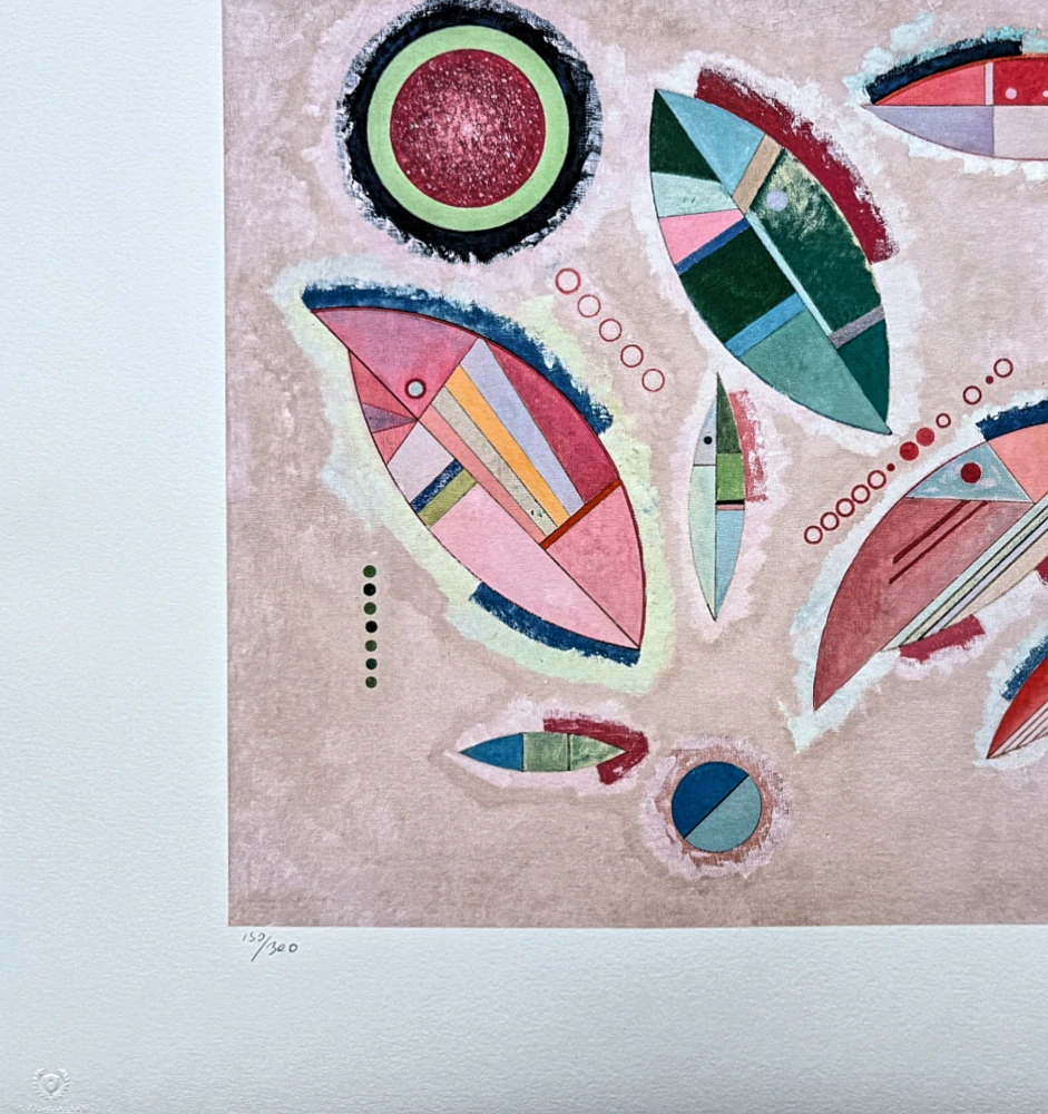 Wassily Kandinsky - Geometric Composition 1 -  x/300 - signováno, číslovaná edice, 65x50 cm
