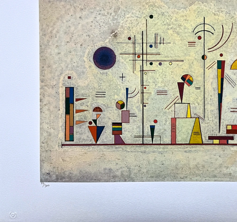 Wassily Kandinsky - Points - x/300 - signováno, číslovaná edice, 65x50 cm