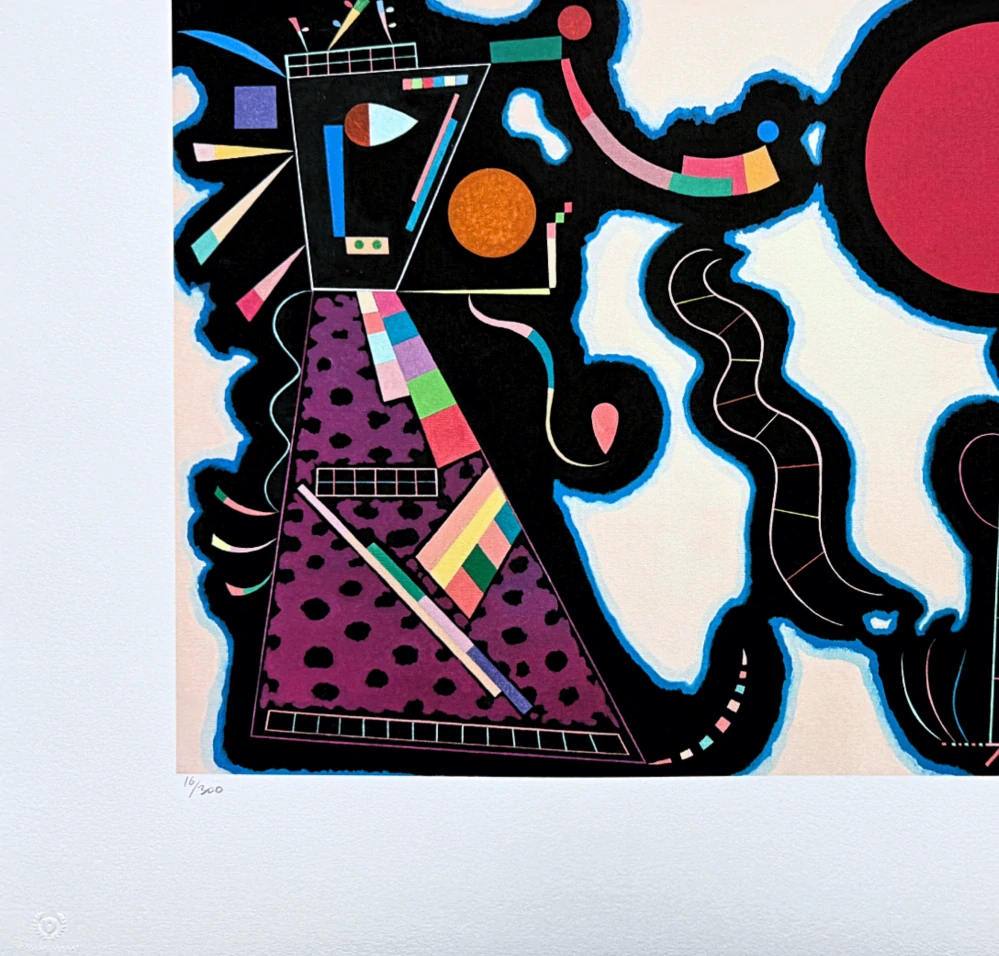 Wassily Kandinsky - Biomorphic Composition 1 -  x/300 - signováno, číslovaná edice, 65x50 cm