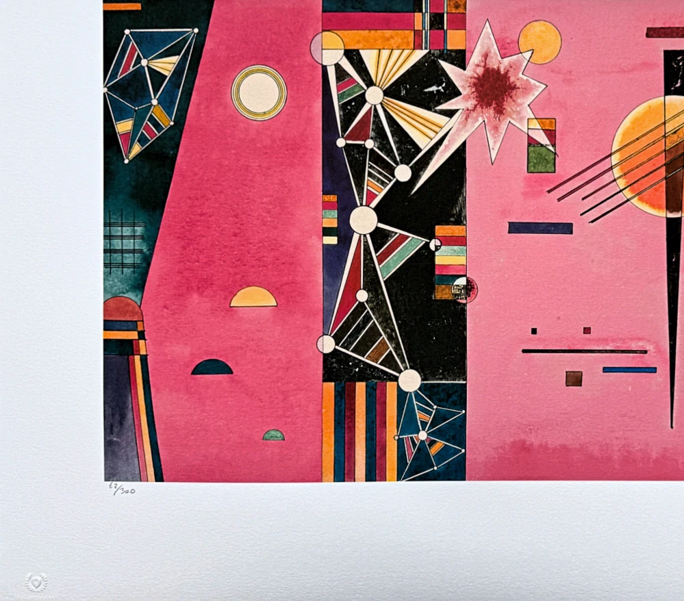 Wassily Kandinsky - Geometric Composition 2 - x/300 - signováno, číslovaná edice, 65x50 cm