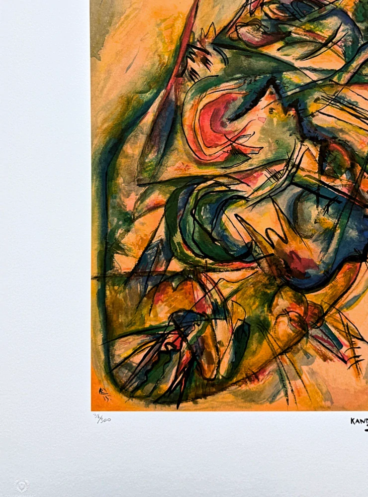 Wassily Kandinsky - Expressionist Composition 1 - x/300 - signováno, číslovaná edice, 50x65 cm