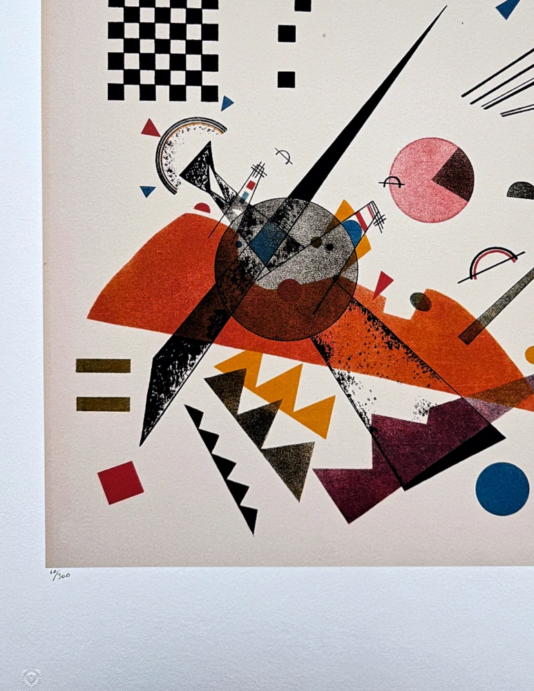 Wassily Kandinsky - Geometric Composition 4 - x/300 - signováno, číslovaná edice, 50x65 cm