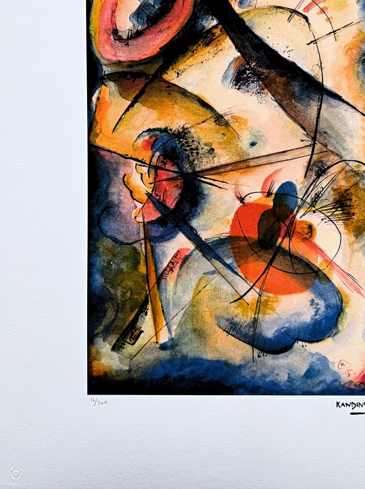 Wassily Kandinsky - Expressionist Composition 2 - x/300 - signováno, číslovaná edice, 50x65 cm