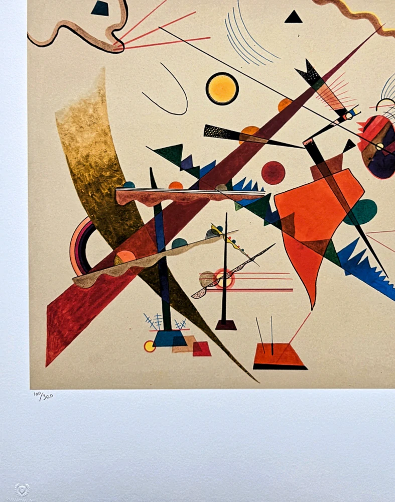 Wassily Kandinsky - Dominant Curve - x/300 - signováno, číslovaná edice, 50x65 cm