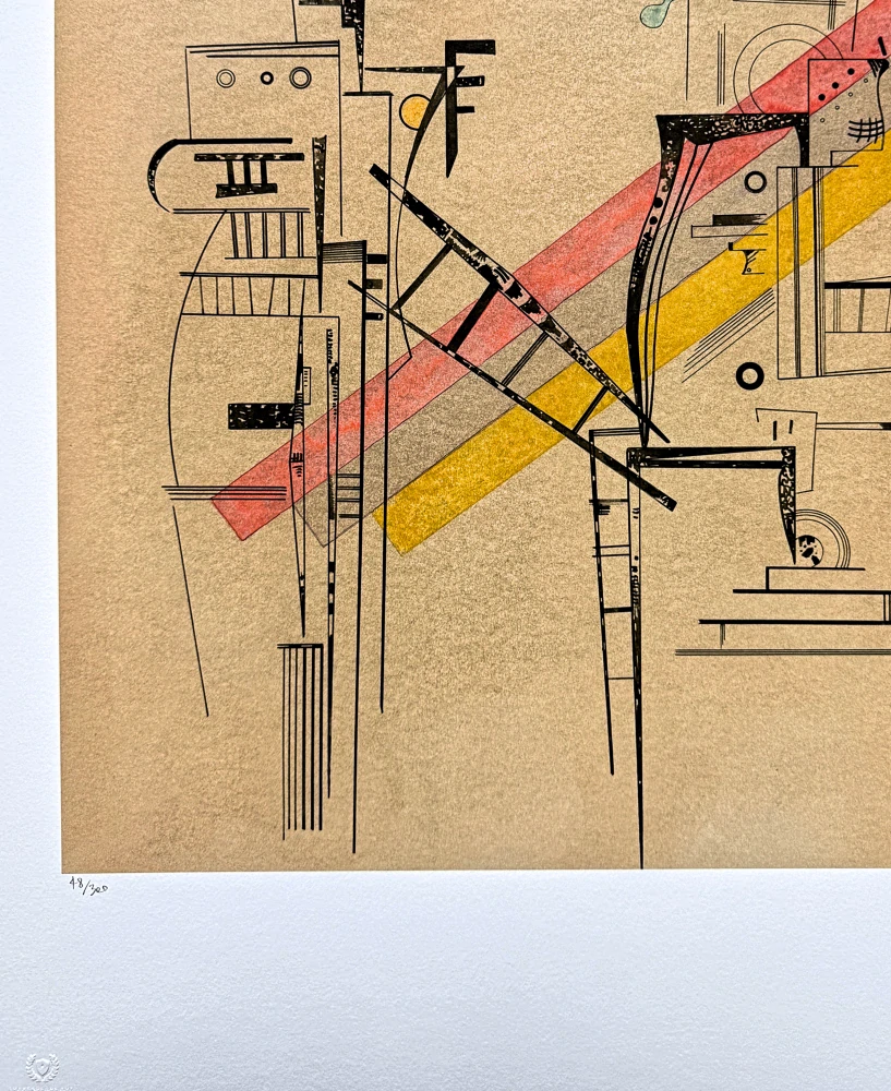 Wassily Kandinsky - Linear Composition 1 -  x/300 - signováno, číslovaná edice, 50x65 cm