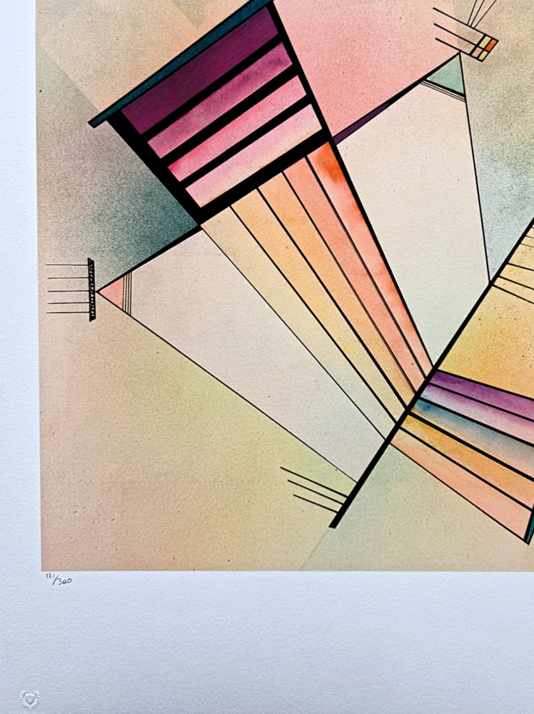Wassily Kandinsky - Accent In Pink - x/300 - signováno, číslovaná edice, 50x65 cm