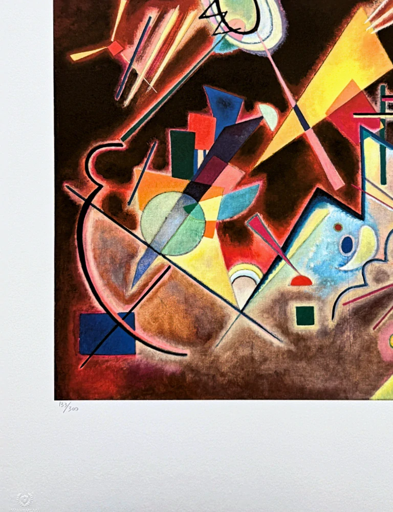 Wassily Kandinsky - Geometric Composition 5 - x/300 - signováno, číslovaná edice, 50x65 cm