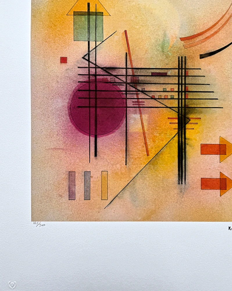 Wassily Kandinsky - Linear Composition 3 -  x/300 - signováno, číslovaná edice, 50x65 cm