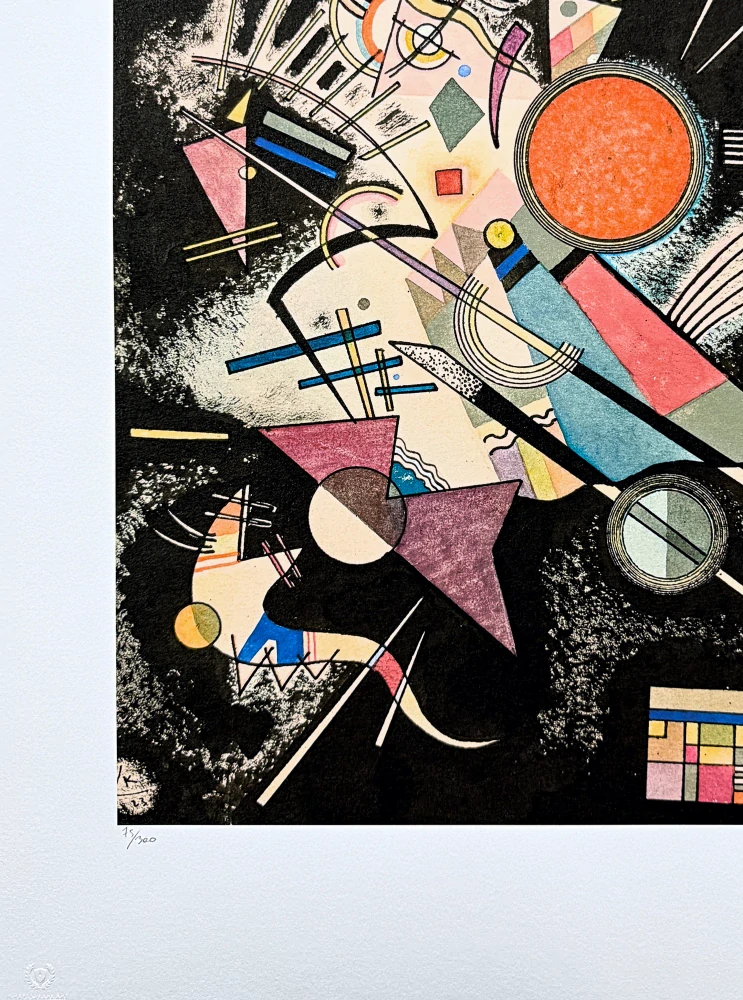 Wassily Kandinsky - Geometric Composition 6 - x/300 - signováno, číslovaná edice, 50x65 cm