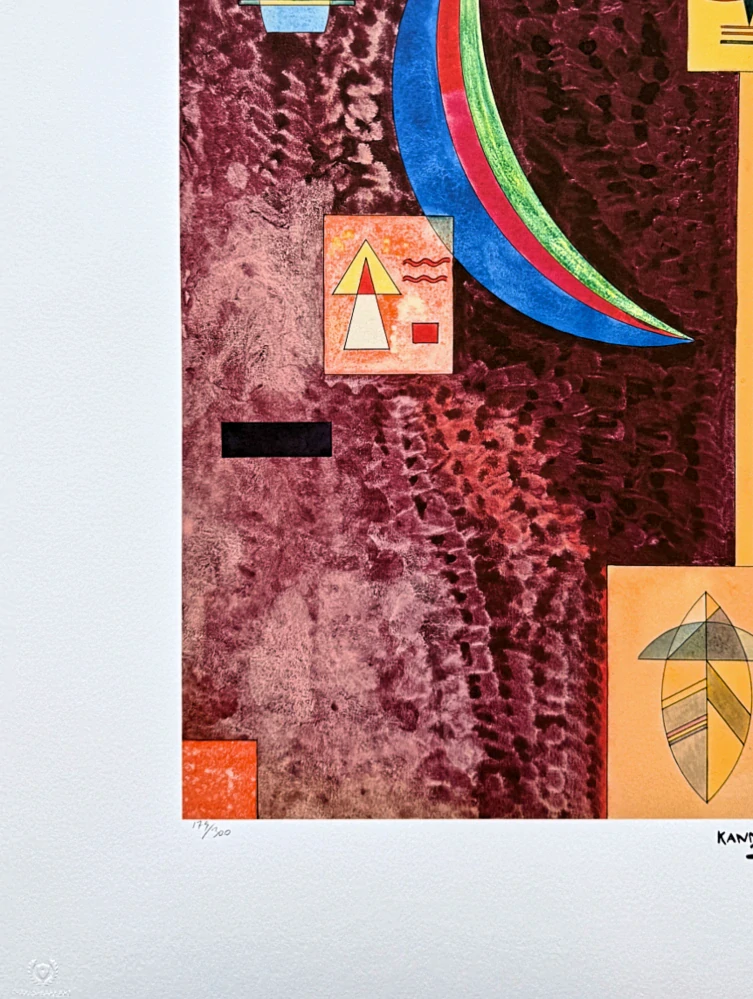 Wassily Kandinsky - Geometric Composition 7 - x/300 - signováno, číslovaná edice, 50x65 cm