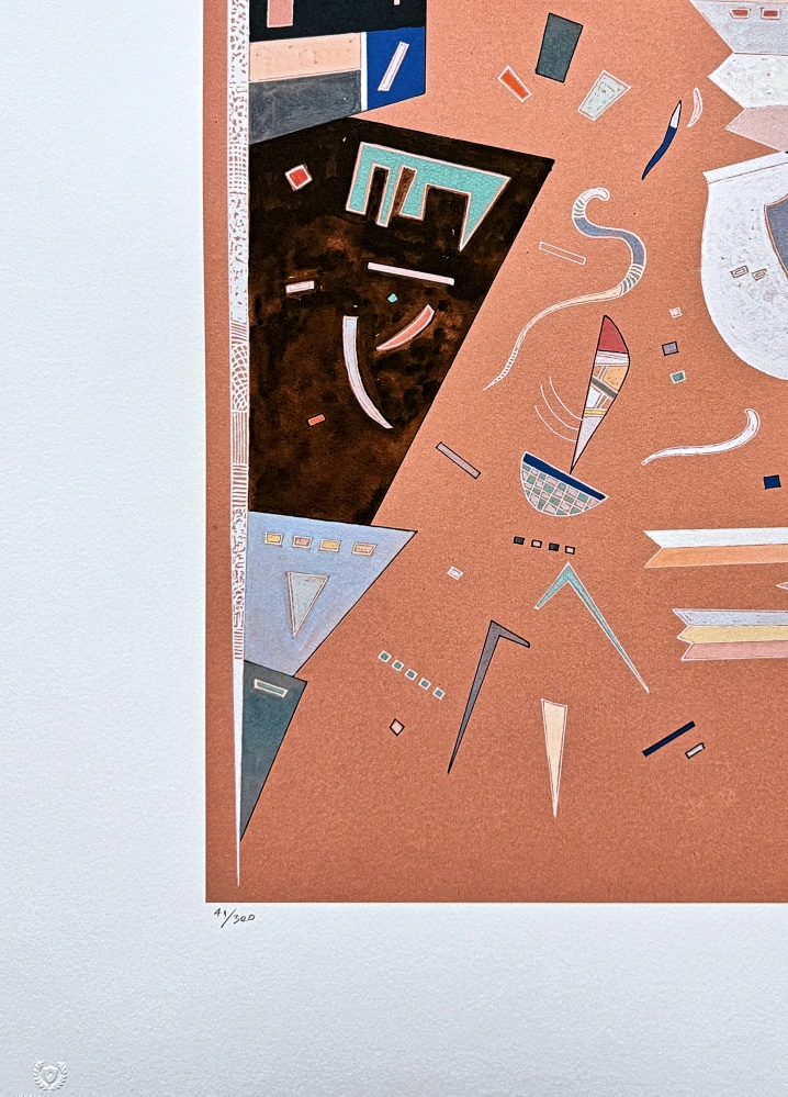 Wassily Kandinsky - Abstract Composition 3 -  x/300 - signováno, číslovaná edice, 50x65 cm