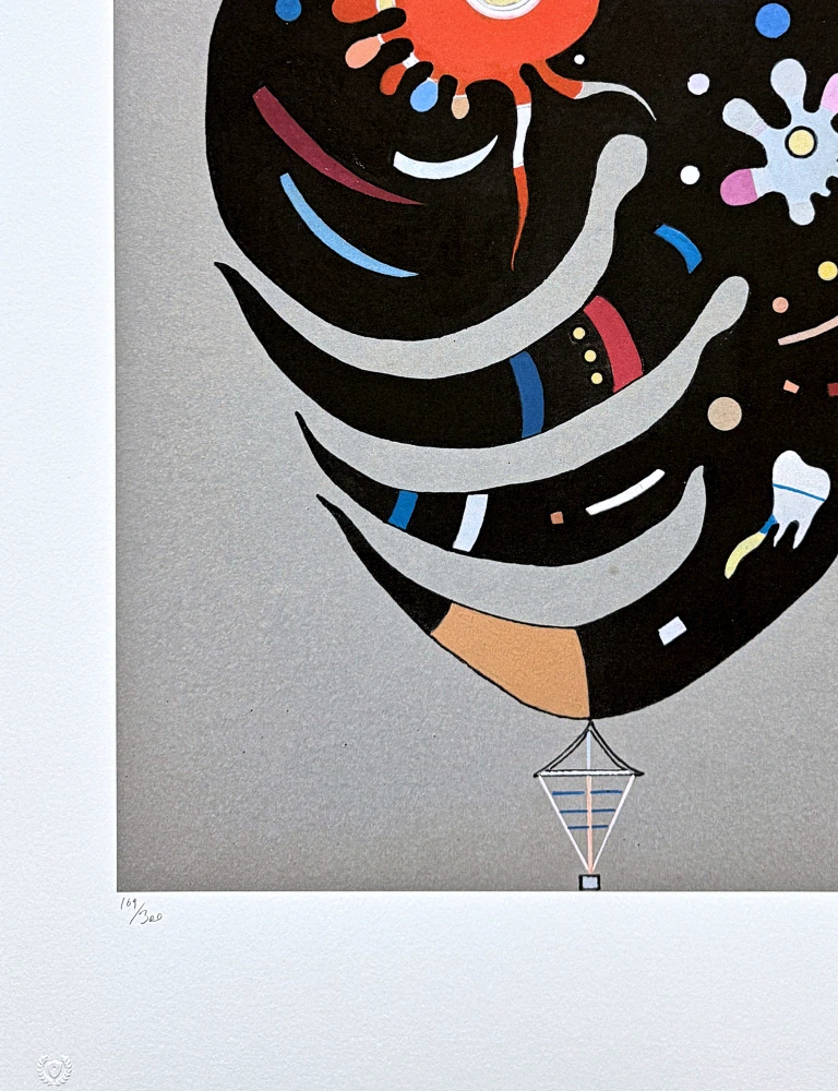 Wassily Kandinsky - Black Form -  x/300 - signováno, číslovaná edice, 50x65 cm