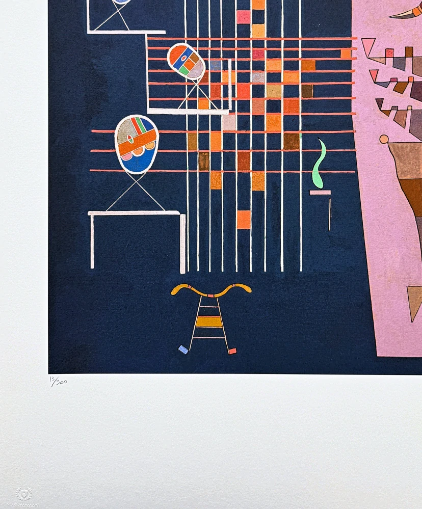 Wassily Kandinsky - Linear Composition 4 -  x/300 - signováno, číslovaná edice, 50x65 cm