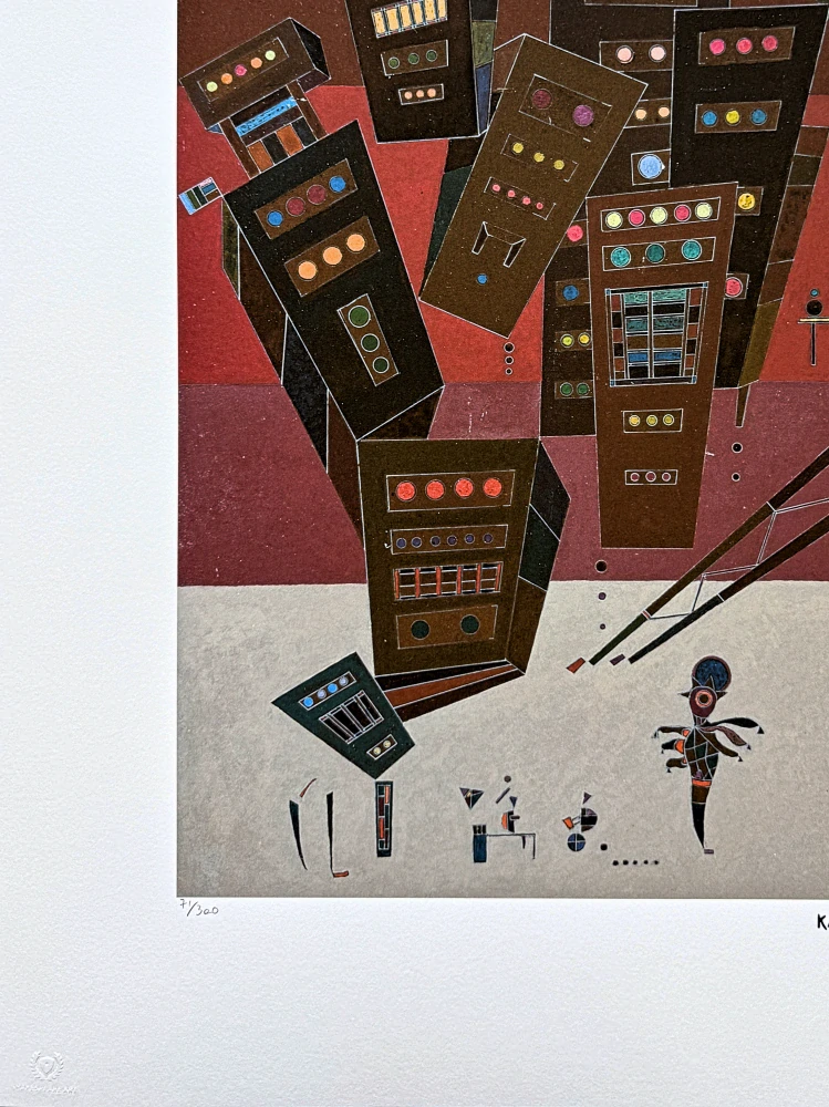 Wassily Kandinsky - Geometric Composition 8 - x/300 - signováno, číslovaná edice, 50x65 cm