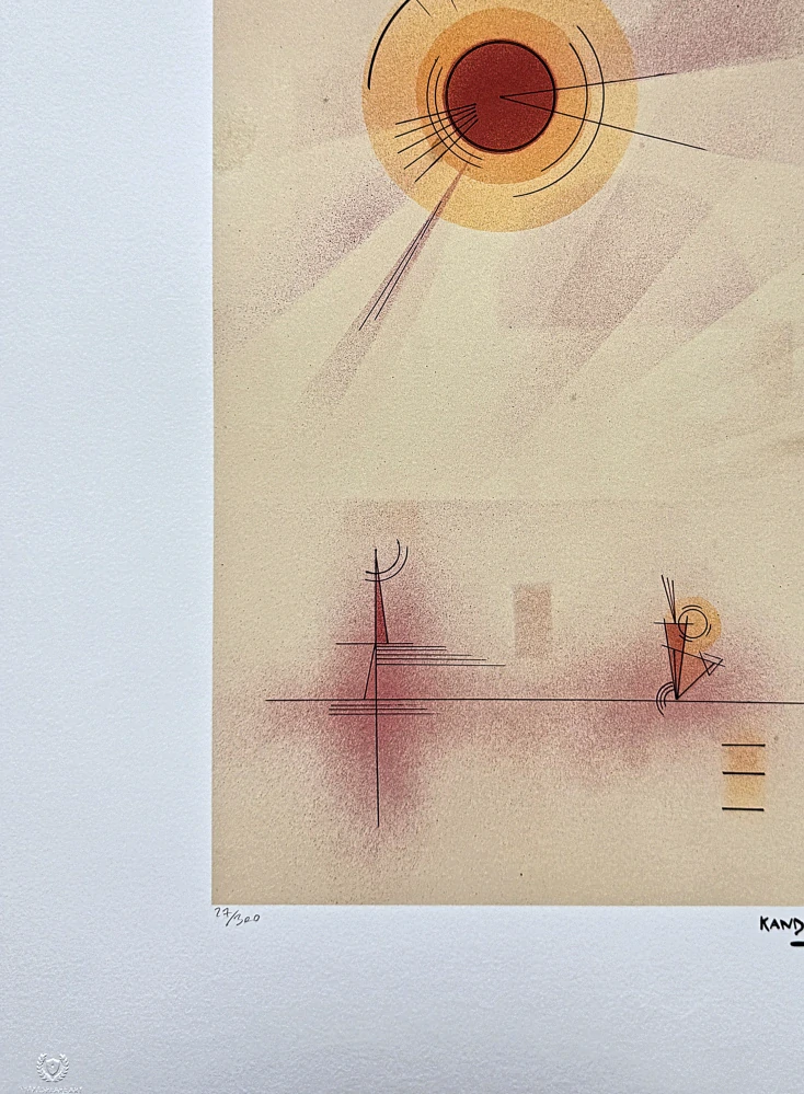 Wassily Kandinsky - Circle Composition 1 -  x/300 - signováno, číslovaná edice, 50x65 cm