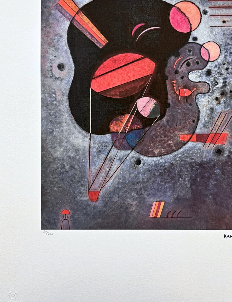 Wassily Kandinsky - Biomorphic Composition 3 -  x/300 - signováno, číslovaná edice, 50x65 cm