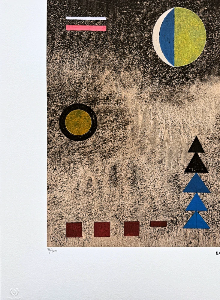 Wassily Kandinsky - Geometric Composition 9 -  x/300 - signováno, číslovaná edice, 50x65 cm