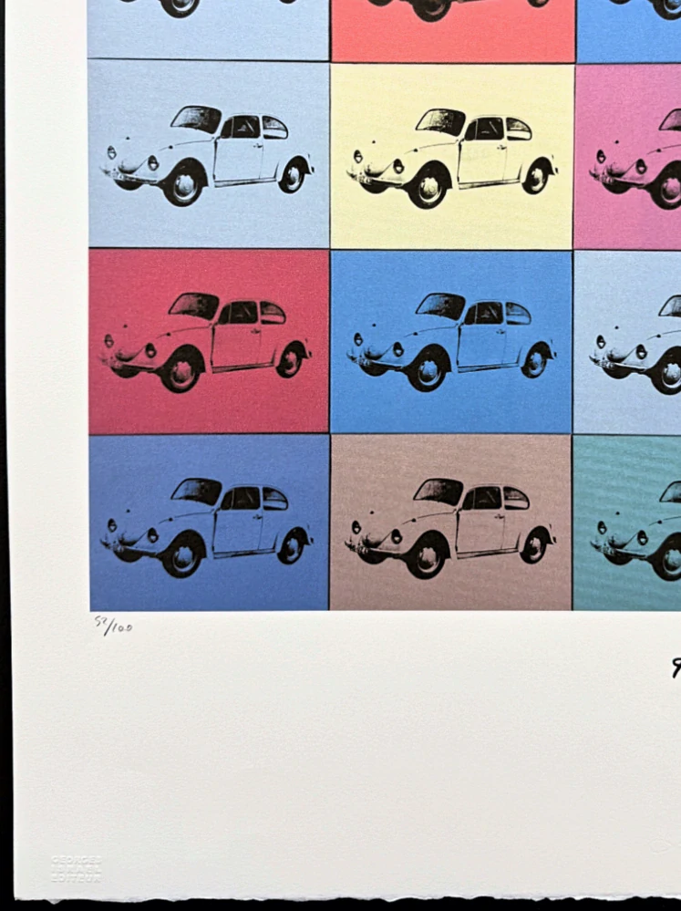 Andy Warhol - Volkswagen Beetle x/100 - edice Leo Castelli s certifikátem